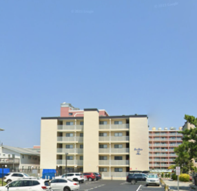 Exterior street view of the condo building